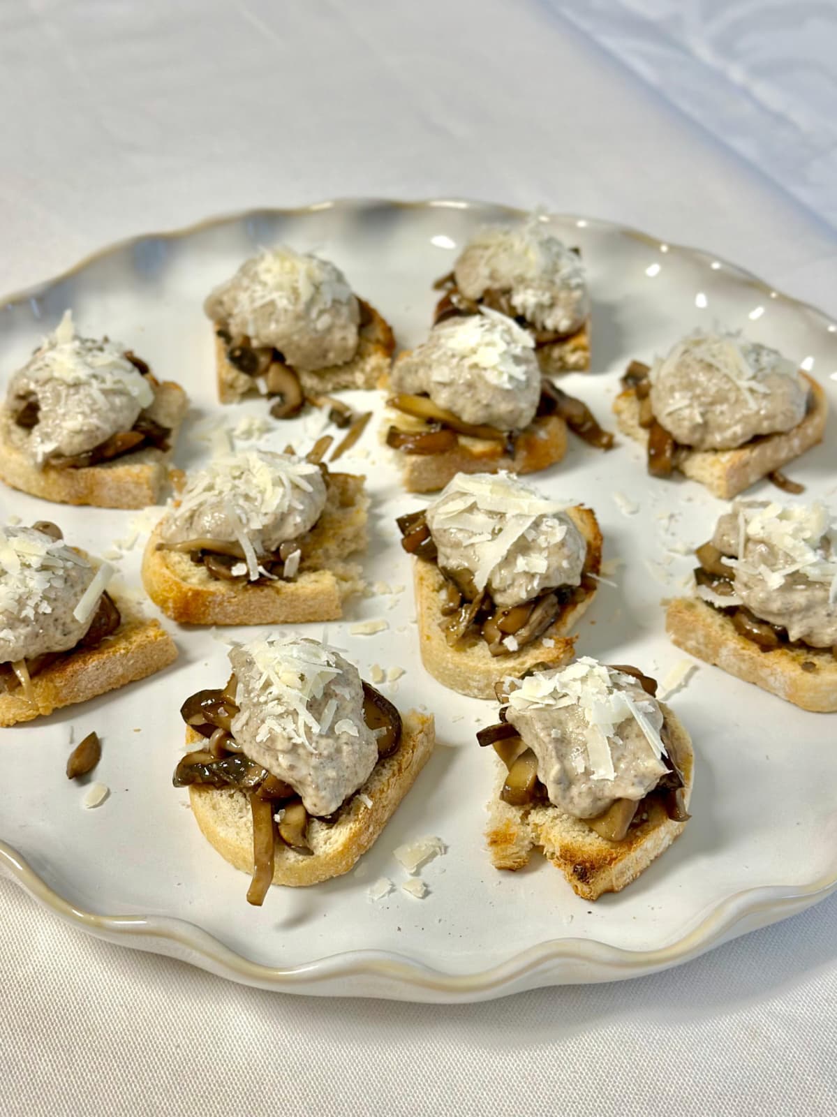 Canapés de Cogumelos